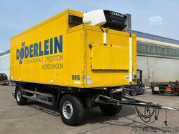Schmitz Cargobull 4x WKO Lafette mit Tiefkühlkoffer-Wechselbrücke