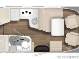 BÜRSTNER B66 TD 690 G Hubbett