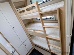 HOBBY De Luxe 545 KMF Kindebett 3-STÖCKIG, AUFLAST.