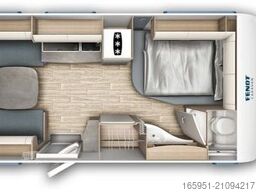Fendt Tendenza 465 SFB 1800kg Dekopaket TV Halter
