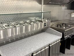 6 m Grillwagen GASANLAGE  DOPPELGRILL