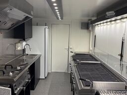 6 m Grillwagen GASANLAGE DOPPELGRILL