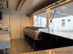 6 m Grillwagen GASANLAGE  DOPPELGRILL