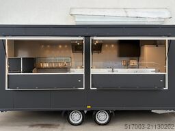 6 m Grillwagen GASANLAGE  DOPPELGRILL