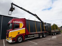 Scania R 580 V8 6X4 LOGTRANSPORT COMBI WITH KESLA 2112...
