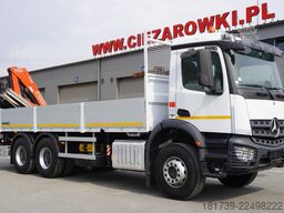 Mercedes-Benz Arocs 2633 flatbed truck / Crane FASSI