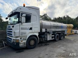 Scania R580 tanker truck repair object with a 3-compartme