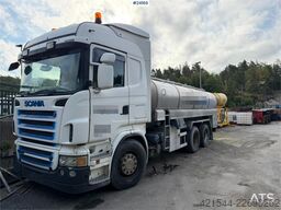 Scania R580 tanker truck repair object with a 3-compartme