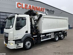 DAF FAN LF 220 Euro 6 Hiab 11 Tonmeter laadkraan Ju...