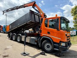 Ανατρεπόμενο όχημα με γερανό Scania G370 8x4 TIPPER + CRANE PALFINGER PK 19.001 SLD...