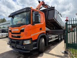 Scania G370 8x4 TIPPER + CRANE PALFINGER PK 19.001 SLD...
