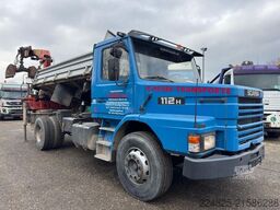 SCANIA T112 DREISEITENKIPPER+KRAN PK14500B*1982*