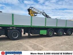  Baustoff-Auflieger, Rollkran Kennis 14R,