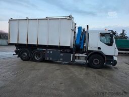 VOLVO FE 320 6x2/4 Abroller mit Cont. + Kran HMF 1820