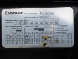 KRONE SD / EDSCHA / ADR Typ EX/II / Liftachse
