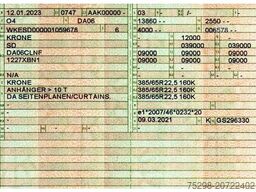 KRONE SD / EDSCHA / ADR Typ EX/II / Liftachse