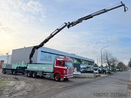 Scania 164L-480 V8 6x4 BAUSTOFF + KRAN HIAB 350-4 + JI...