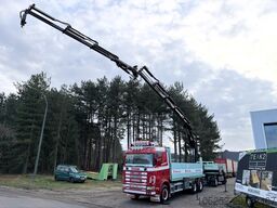 Scania 164L-480 V8 6x4 BAUSTOFF + KRAN HIAB 350-4 + JI...