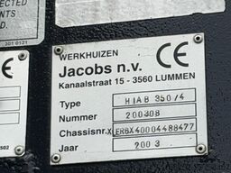 Scania 164L-480 V8 6x4 BAUSTOFF + KRAN HIAB 350-4 + JI...