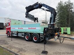 Scania 164L-480 V8 6x4 BAUSTOFF + KRAN HIAB 350-4 + JI...