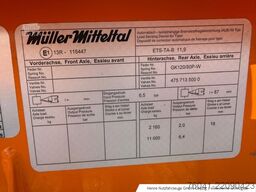 Müller-Mitteltal Tandem-Tieflader Anhänger ETS-TA-B 11,9