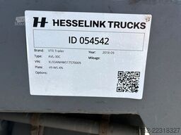 Vlastuin 30T Vlakke aanhanger + Containerbanen 80CM Hoog...