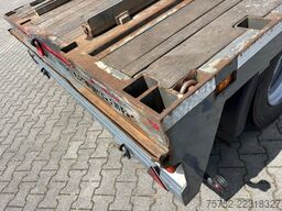 Vlastuin 30T Vlakke aanhanger + Containerbanen 80CM Hoog...