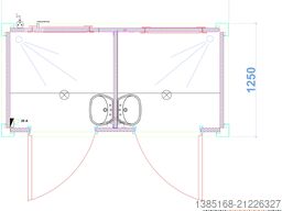 Elipo® Duschcontainer Sanitärcontainer Doppelkabine Dusche