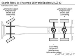Scania R580 6x4 Kurzholz LKW mit Epsilon M12Z 83
