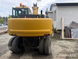 Komatsu PW130 Wheeled Excavator with Engcon Tiltrotator an