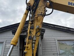 Komatsu PW130 Wheeled Excavator with Engcon Tiltrotator an