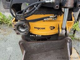 Komatsu PW130 Wheeled Excavator with Engcon Tiltrotator an