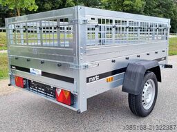 Martz Kastenanhänger 201cm x 126cm Anhänger mit Gitteraufsatz 750kg