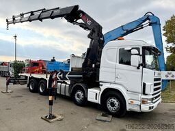 Scania 114C-380 8x4 + CRANE HIAB 700 E-5 - PLATFORM 6m...