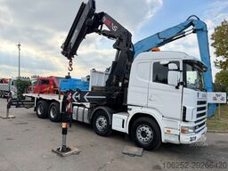 Scania 114C-380 8x4 PRITSCHE + KRAN HIAB 700 E-5 - PLA...