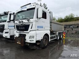 MAN TGX 26.580 6x4 snow plow equipped tipper truck