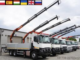 Plataforma con grúa Renault C380 Comfort 6×4 / Atlas 172.3E crane