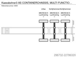 Kässbohrer 3 AS CONTAINERCHASSIS, MULTI FUNCTIONAL ALL CON...