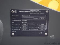 KRAMER 1245 Teleskop Klappschaufel Gabel 1393 Stunden