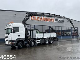 Scania R500 V8 8x4 Manual Hiab 42 Tonmeter laadkraan +...