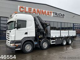 Scania R500 V8 8x4 Manual Hiab 42 Tonmeter laadkraan +...