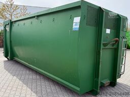 A1 Container -GEBRAUCHT- ECOLINE 35 m³ - hydraulische Pendelklappe - RAL 6002 Laubgrün - Abrollcontainer