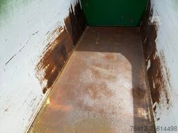 A1 Container -GEBRAUCHT- ECOLINE 35 m³ - hydraulische Pendelklappe - RAL 6002 Laubgrün - Abrollcontainer