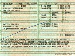 System Trailer PRASL 18 / Ladebordwand