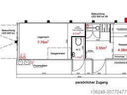 8m Werkstattcontainer Office Container