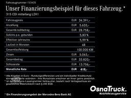 MERCEDES-BENZ Sprinter 315 CDI mittellang Kamera, Navi, Klima