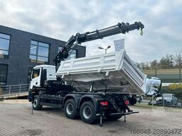 MAN TGS 33.440 6x6 /3-Seiten- Kipper / Kran HIAB 302