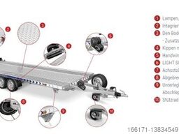 LORRIES PLI -Kipper- 450x200cm 3000kg Autotransporter