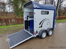 Cheval Liberté 2er Pferde Trailer Gold 3 premium blau Sattelkammer