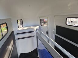 Cheval Liberté 2er Pferde Trailer Gold 3 premium blau Sattelkammer